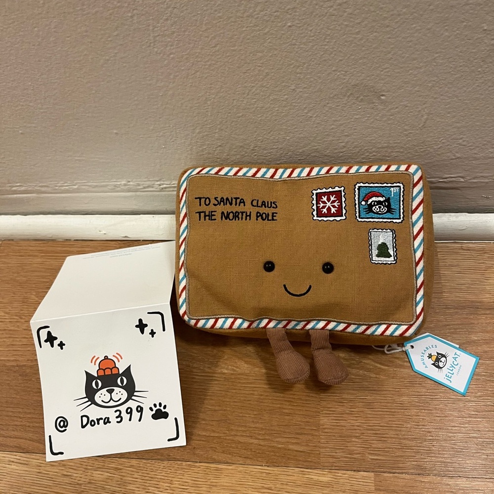 Jellycat Authentic Amuseables Letter To Santa – New With Tags